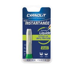 Colle instantanée multi-usages Cyanolit - Tube de 2 g