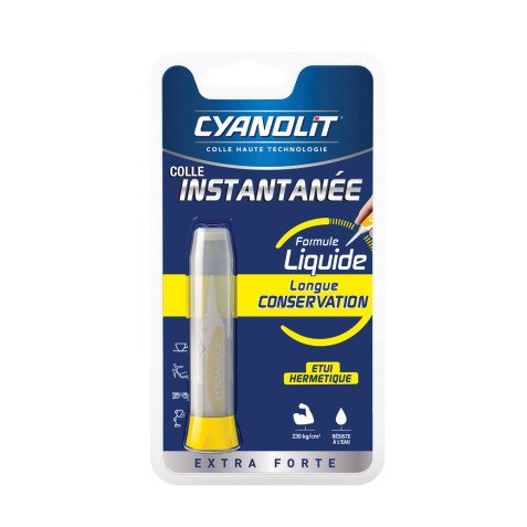 Colle instantanée multi-usages Cyanolit - Tube de 2 g