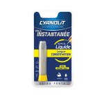 Colle instantanée multi-usages Cyanolit - Tube de 2 g
