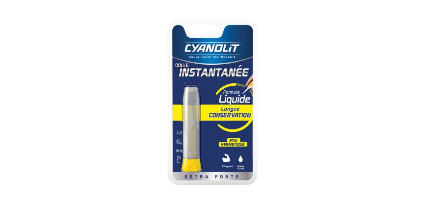 Colle instantanée multi-usages Cyanolit - Tube de 2 g