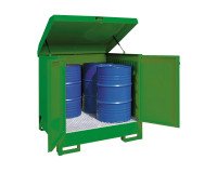 En_deposito coperto per 4 fusti 1350 x 1450 x 158