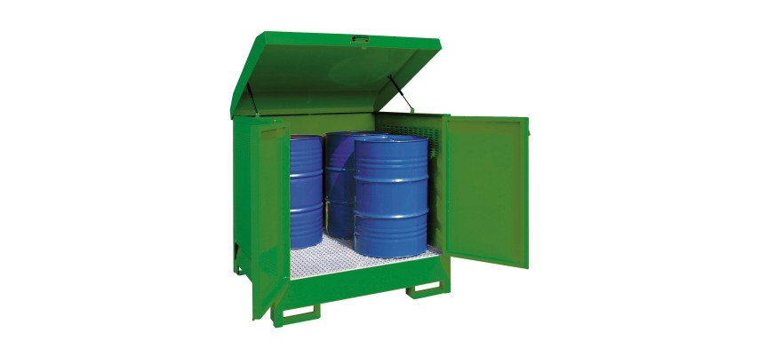 Vasca di raccolta Carvel VAS04C a tenuta stagna coperta 4 fusti 220 L