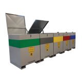 Contenitore Ecostazione in acciaio Carvel CNT008ST, 1200 L