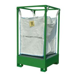 Struttura porta big bag con vasca di contenimento Carvel SBB020, 1000 x 1000 x 1850 mm