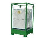 Struttura porta big bag con vasca di contenimento Carvel SBB020, 1000 x 1000 x 1850 mm