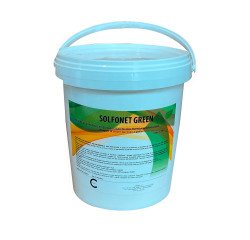 Polvere assorbente per sversamenti acidi Solfonet Green Carvel DUS351G in secchio, 5 kg