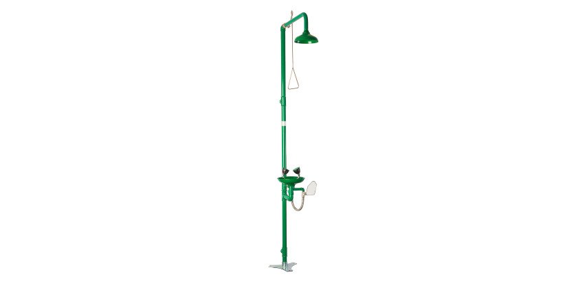 Doccia a pavimento con lavaocchi Carvel LAV008