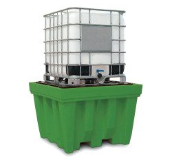 En_vasca di raccolta in hdpe per 1 ibc 142 x 142
