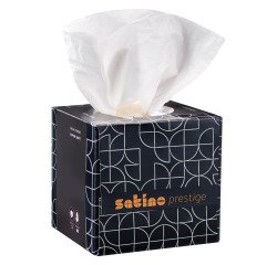 Triple-layer Satino Prestige tissues - Box of 60