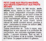 Petits cakes aux fruits Bonne Maman - Paquet de 10 sachets