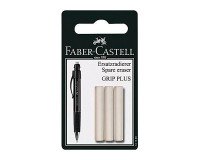 Gomme de recharge pour Grip Plus FABER-CASTELL - Blister de 3