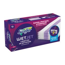 Lingettes sèches Swiffer Wetjet - Boite de 12