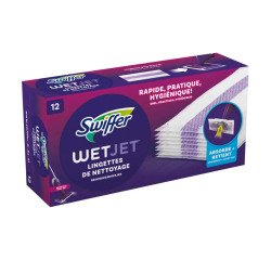 Lingettes sèches Swiffer Wetjet - Boite de 12