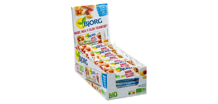 Barre noix de cajou cranberry Bio Bjorg - 25 g