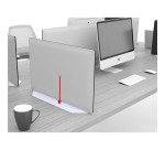 Base in metallo prof 15 cm x pannello trasversale bianco