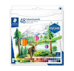 Crayon de couleur Staedtler Design Journey couleurs assorties - Pochette de 48