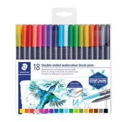 Rotulador acuarelable Design Journey doble punta colores surtidos - Estuche de 18