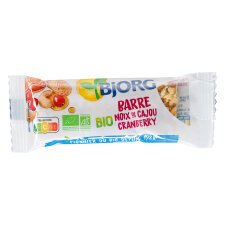 Barre noix de cajou cranberry Bio Bjorg - 25 g