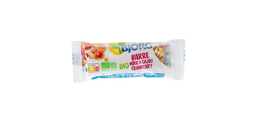Barre noix de cajou cranberry Bio Bjorg - 25 g