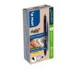 Stylo roller effaçable FriXion Ball+ Pilot pointe moyenne 0,7 mm - Boîte de 10 stylos + 10 recharges