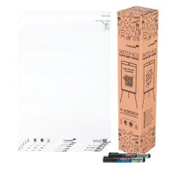 Bloc paperboard 20 feuilles blanches Sketch Eco Legamaster 65 x 98 cm