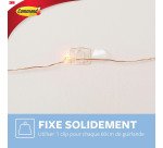 Crochets adhésifs translucide Command 3M - Lot de 20