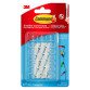 Crochets adhésifs translucide Command 3M - Lot de 20