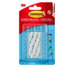 Crochets adhésifs translucide Command 3M - Lot de 20