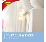Crochets adhésifs translucide Command 3M - Lot de 20