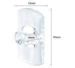 Crochets adhésifs translucide Command 3M - Lot de 20