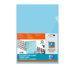 Dosier uñero Oxford Fard'Liss A4 PVC 20/100 azul translúcido - Paquete de 10 fundas