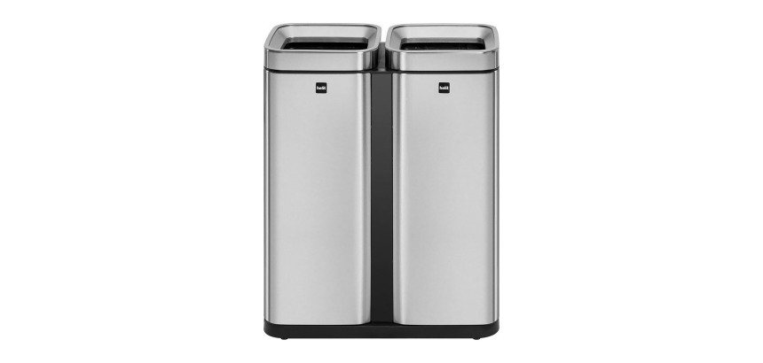 Poubelle de tri sélectif 'the twin bin', 2 x 30 litres