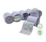 Carta termica GreenROLL fto. larghezza 57 cm diametro esterno 38 cm senza anima in carta riciclabile blue4est(R) in conf. 10 rotoli