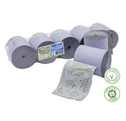 Carta termica GreenROLL fto. larghezza 57 cm diametro esterno 38 cm senza anima in carta riciclabile blue4est(R) in conf. 10 rotoli