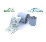Carta termica GreenROLL fto. larghezza 57 cm diametro esterno 38 cm senza anima in carta riciclabile blue4est(R) in conf. 10 rotoli