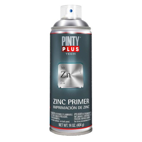 Peinture Apprêt de zinc Pintyplus Tech - Aérosol de 400 ml