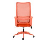 Chaise de bureau LINEA - tissu et maille - avec accoudoirs, appui-tête et soutien lombaire - Mécanisme Basculant centré - Pied nylon