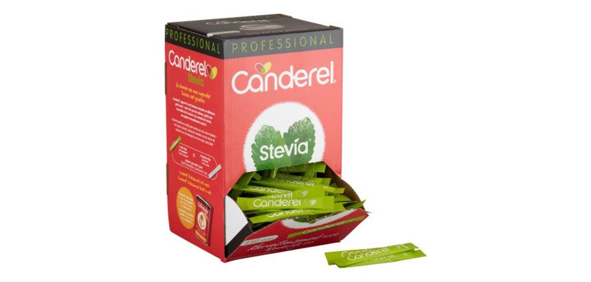 Edulcorant Stevia Canderel - Boîte distributrice de 250 sticks