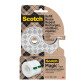 Abroller aus Stahl mit 2 Rollen Scotch Klebeband Breite 19 mm x Länge 15,2 m