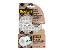Plakbandhouder van staal Scotch met 2 rollen - breedte 19 mm x lengte 15,2 m