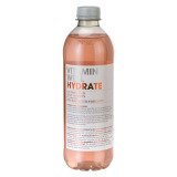 Eau vitaminée Vitamin Well Hydrate Rhubarbe et fraise 50 cl - 24 bouteilles