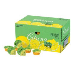 Jus de citron Citrona - Boîte de 120 coupelles