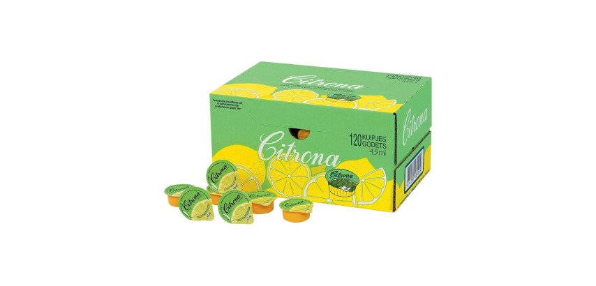 Jus de citron Citrona - Boîte de 120 coupelles