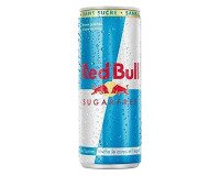 Red Bull energiedrank, sugarfree, blik van 25 cl, pak van 4 stuks