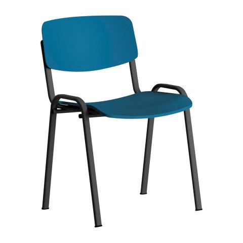 Silla Conferencia Joana azul polipropileno