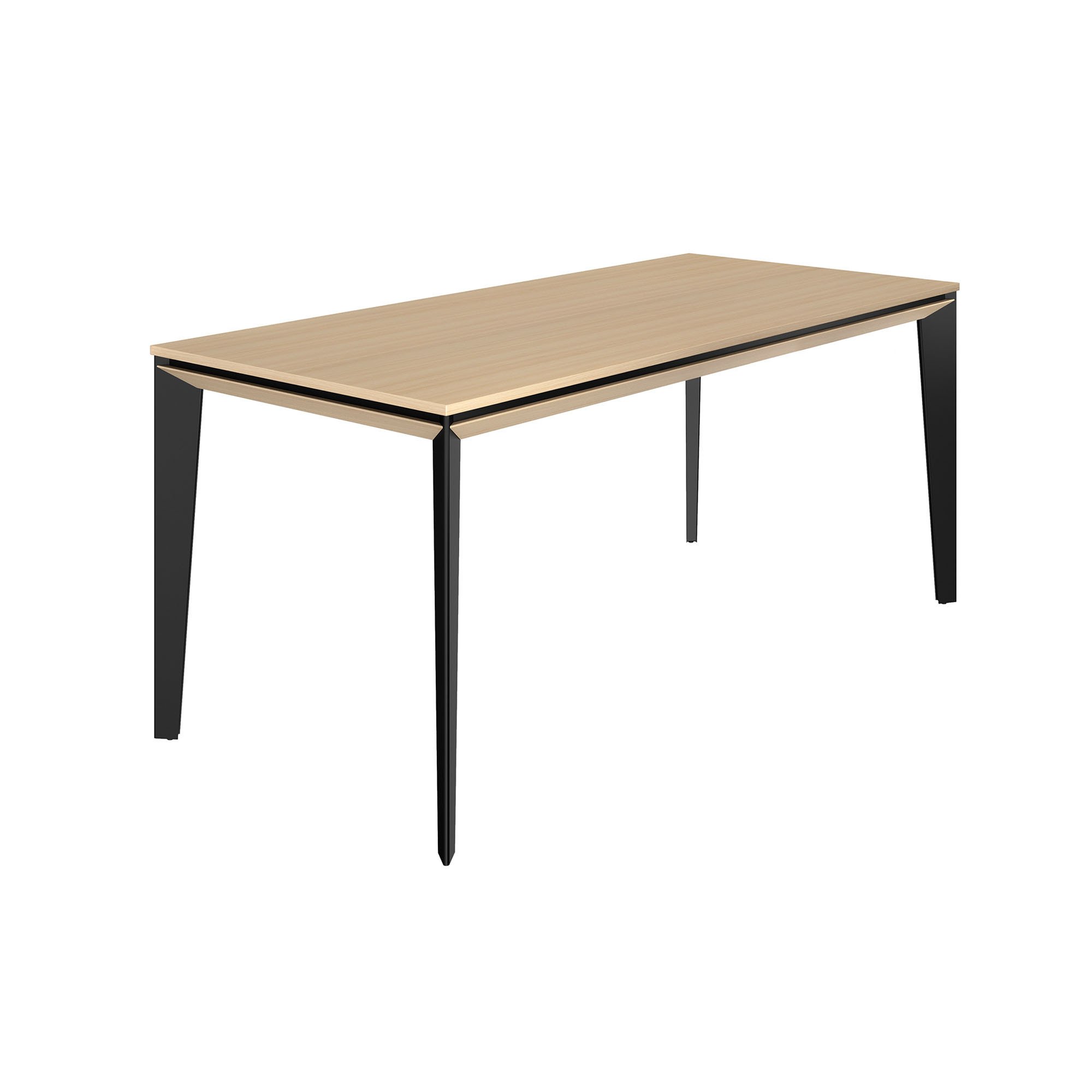 Straight desk Onyx light oak L 170 cm