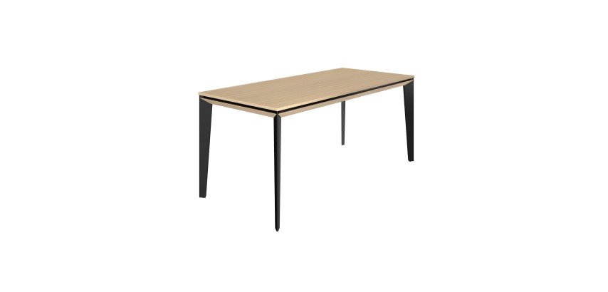 Bureau droit Direction E-Motion chêne clair L 170 cm