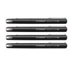 Stylo feutre Stabilo Dr!ver M à capuchon pointe 1 mm - Pochette de 4