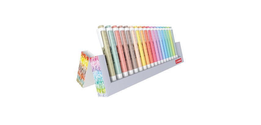 Text von Französisch nach Deutsch übersetzen:

Stabilo Swing Cool Textmarker, verschiedene Farben - Set aus 18