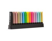 Markeerstift Stabilo Boss in felle kleuren natuur en pastel - Set van 15